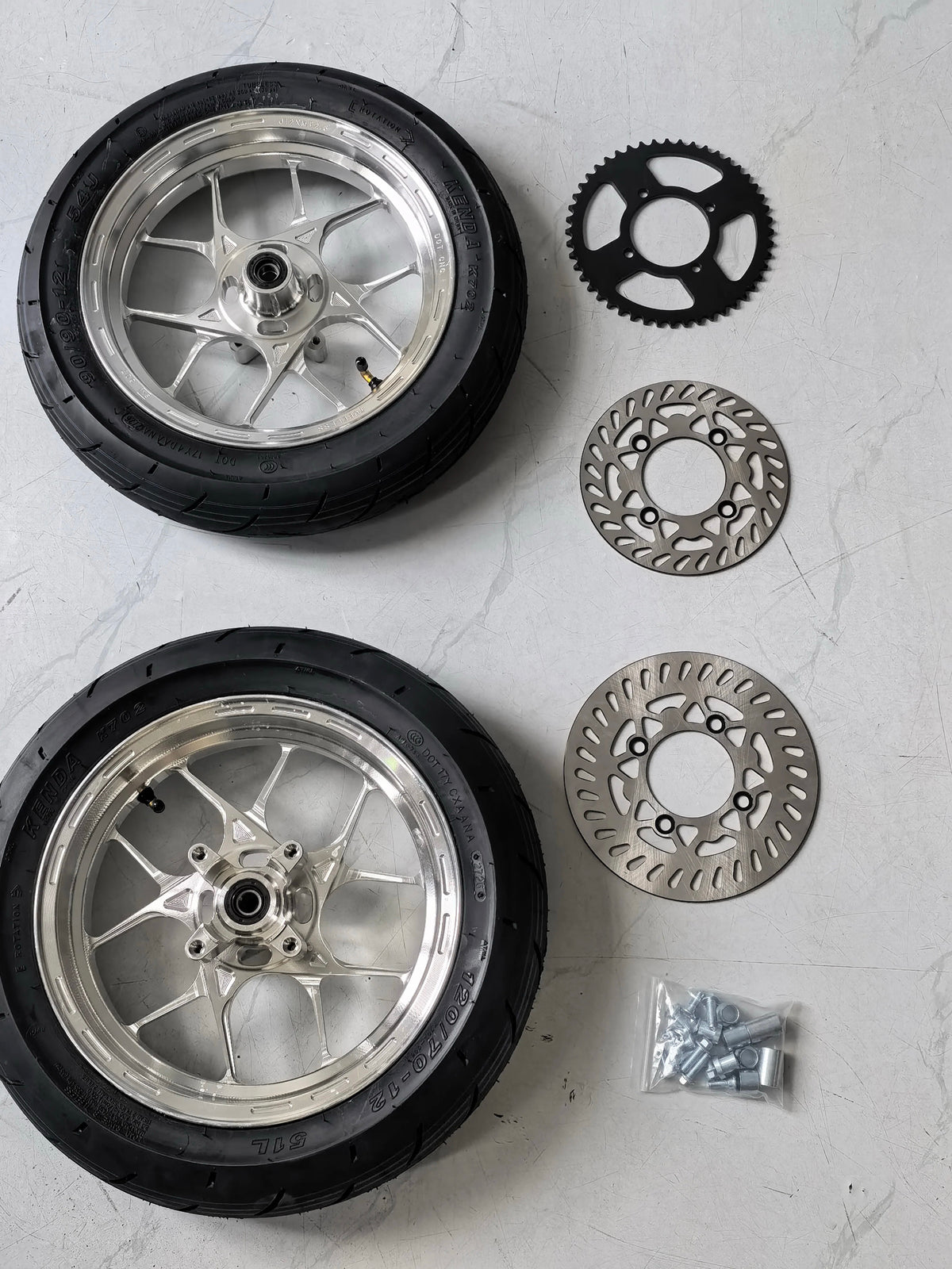 CNC Chrome Tuttio/Yozma Supermoto Set